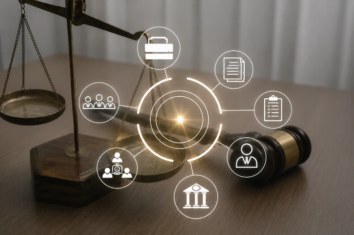 image représentant la thématique Droit du numérique et gouvernance